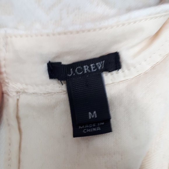 J. CREW Jacquard Back Zip Top - Picture 6 of 6